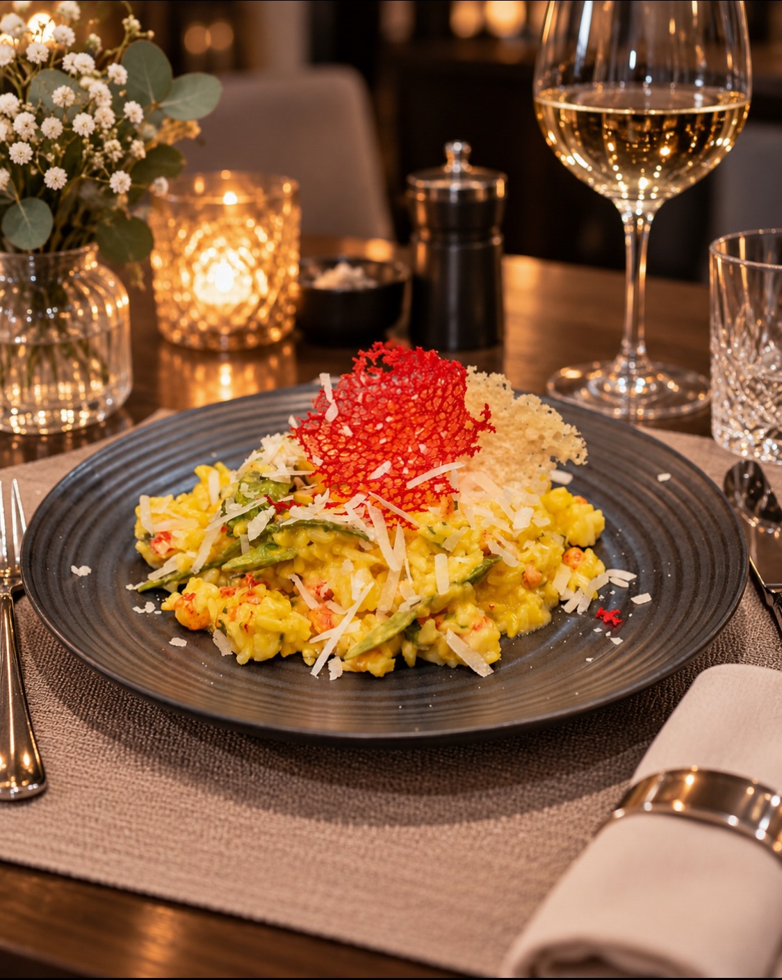 Safranrisotto mit Flusskrebsen & Erbsenschoten aus unserer aktuellen Wochenkarte! 🦐🫛🍚

#wattens #restaurant #gastronomie #menü #dinner11#wattens, #restaurant, #gastronomie, #menü, #dinner