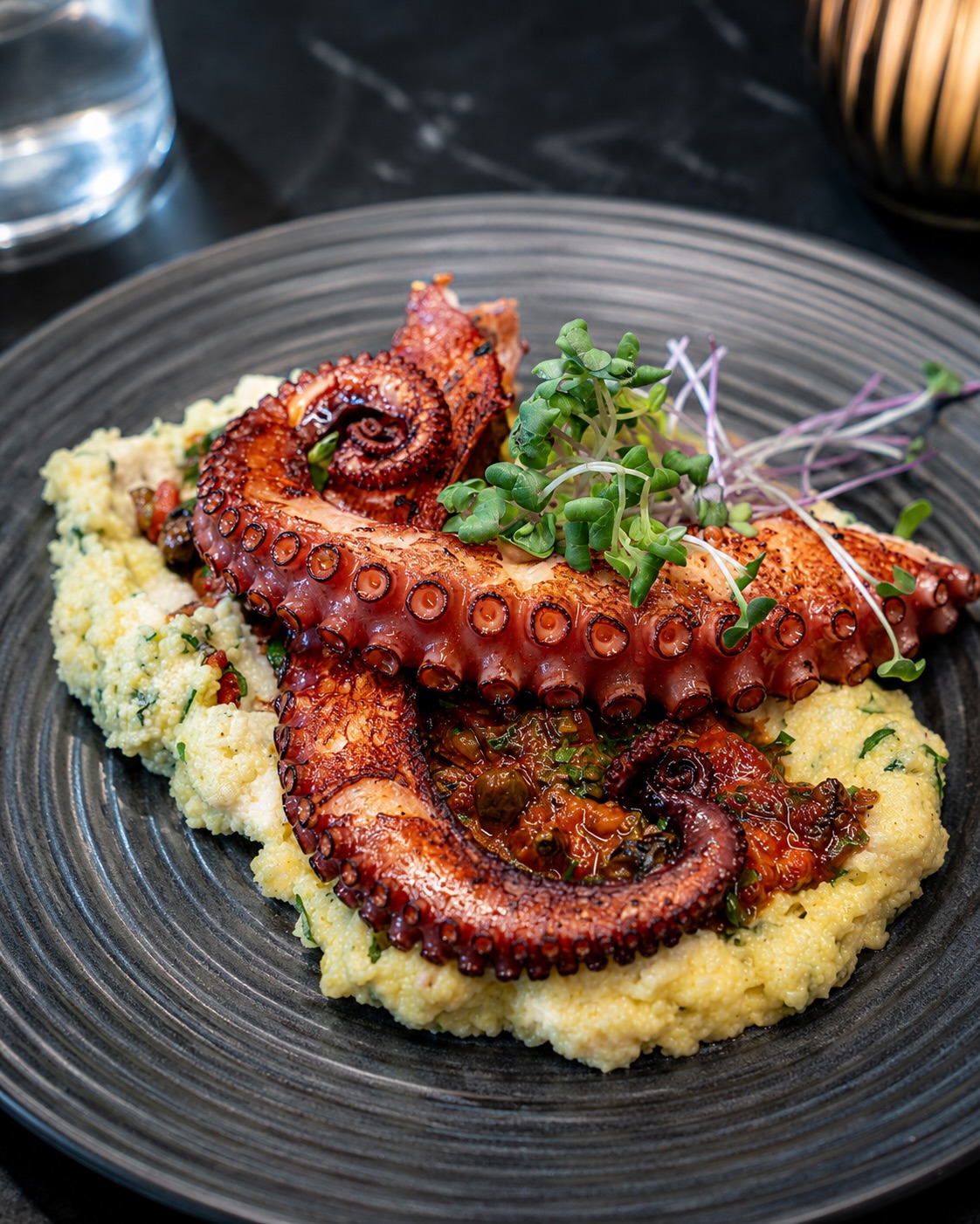 Oktopus auf Rahmpolenta & Puttanesca aus unserer aktuellen Wochenkarte! 🐙

#restaurant #dinner #foodlover #octopus #puttanesca4#restaurant, #dinner, #foodlover, #octopus, #puttanesca