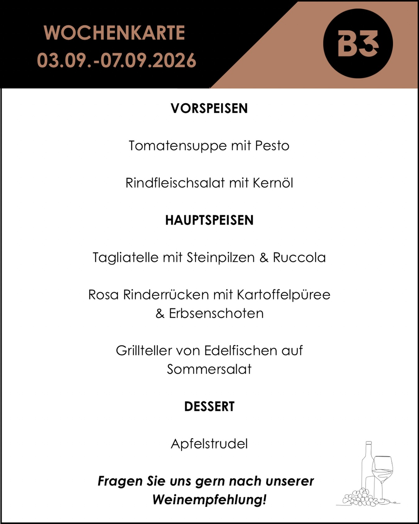 Unsere aktuelle Tageskarte! 📆

#menü #restaurant #dinner #foodlover #alacarte5#menü, #restaurant, #dinner, #foodlover, #alacarte